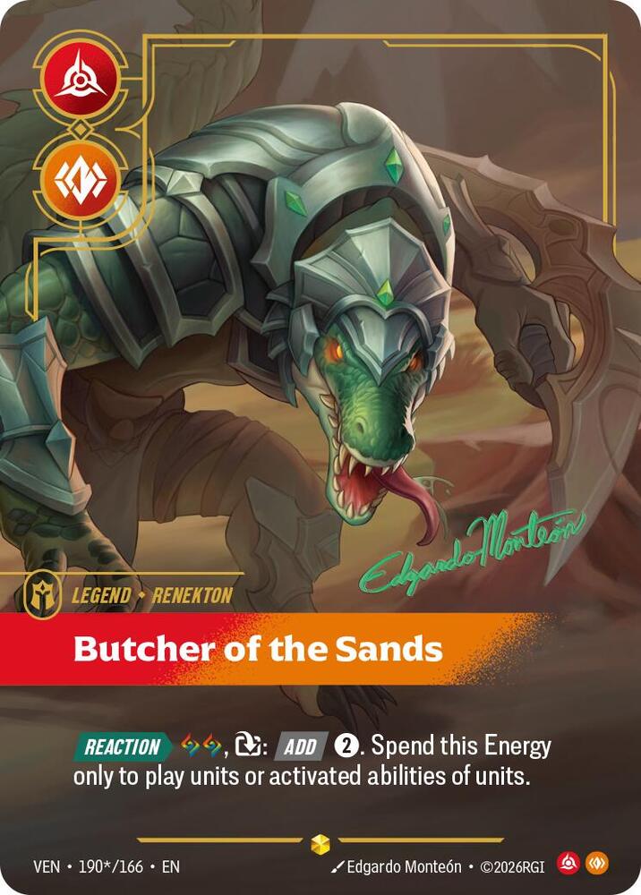 Butcher of the Sands – VEN-190*/166 – OVN Signature