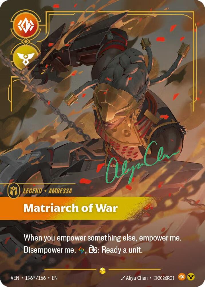 Matriarch of War – VEN-196*/166 – OVN Signature
