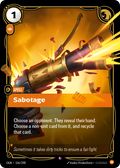 Sabotage – OGN-156/298 – Rare