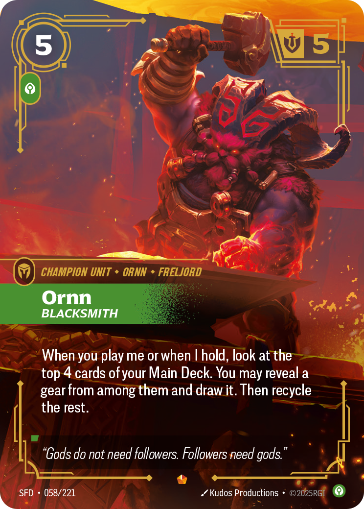 Ornn, Blacksmith – SFD-058/221 – Epic