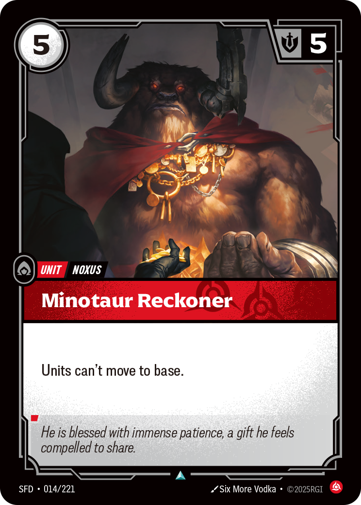Minotaur Reckoner – SFD-014/221 – Uncommon