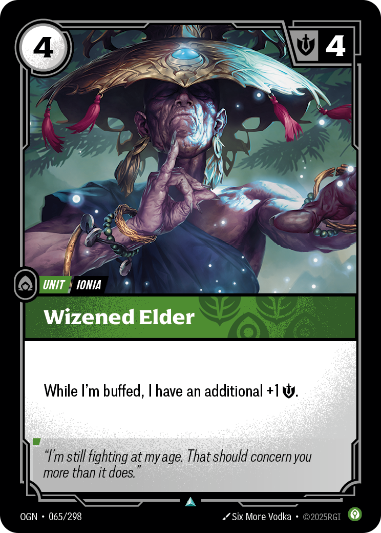 Wizened Elder – OGN-065/298 – Uncommon