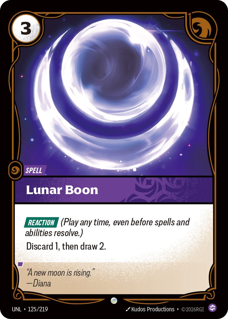 Lunar Boon – UNL-125/219 – Common