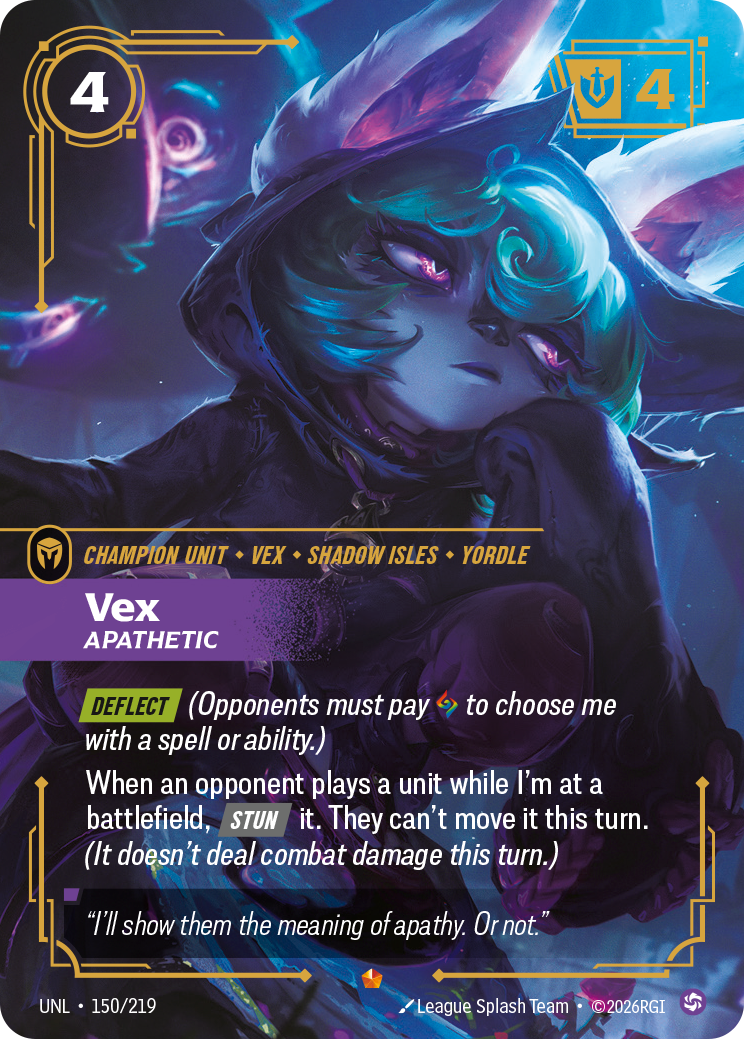 Vex, Apathetic – UNL-150/219 – Epic