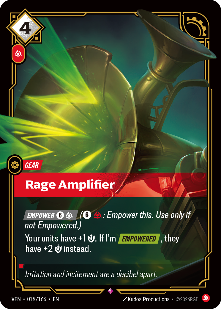 Rage Amplifier – VEN-018/166 – Rare