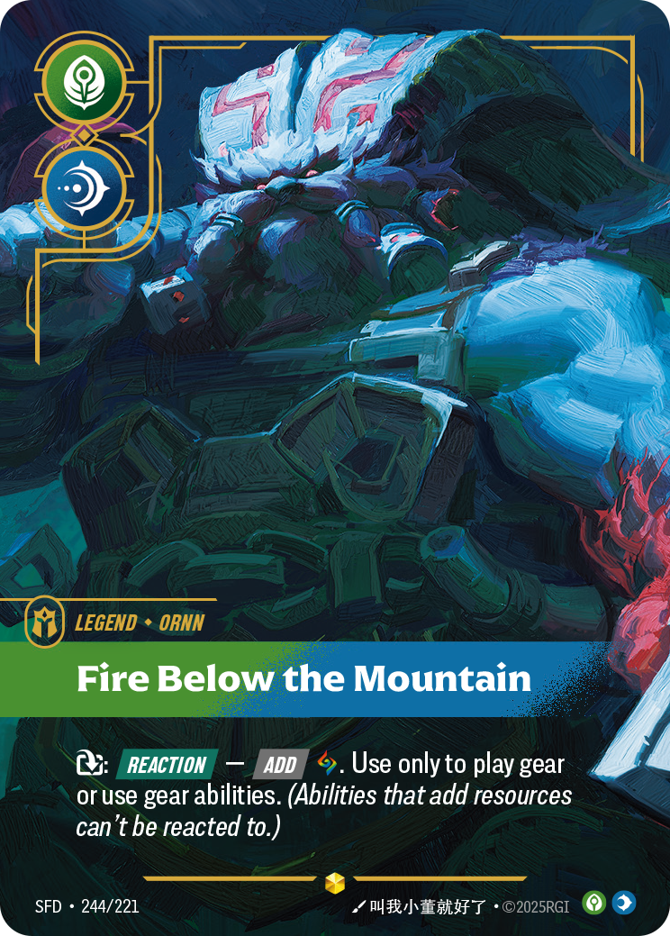 Fire Below the Mountain – SFD-244/221 – Showcase