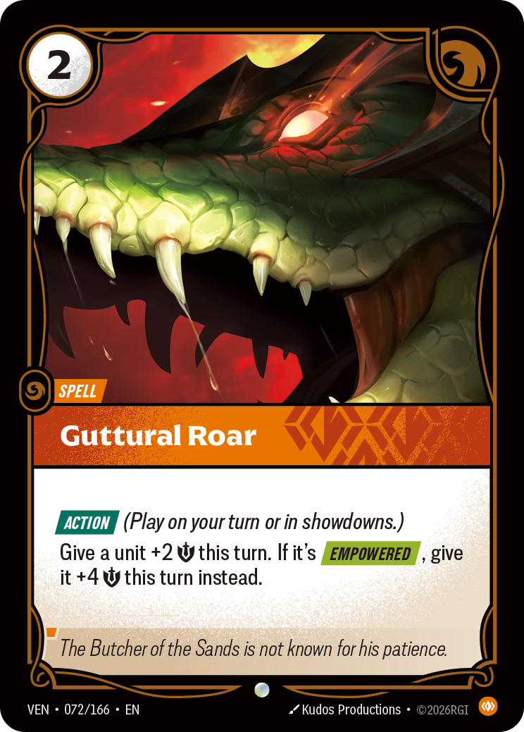 Guttural Roar – VEN-072/166 – Common