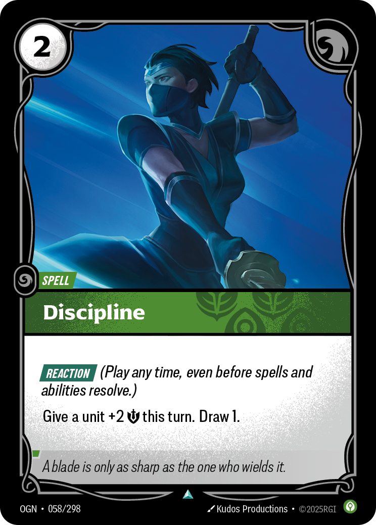 Discipline – OGN-058/298 – Uncommon