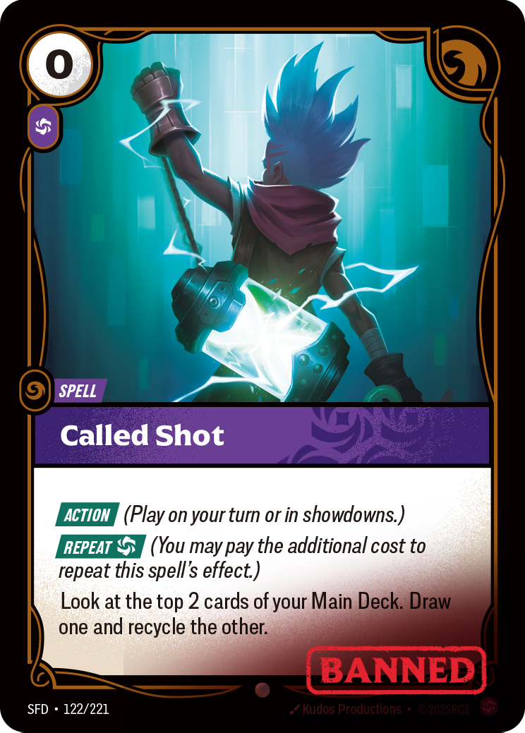 Called Shot – SFD-122/221 – Common