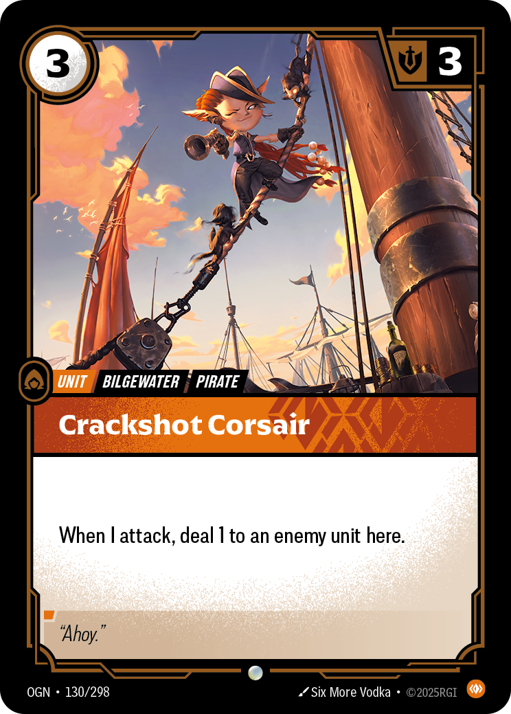 Crackshot Corsair – OGN-130/298 – Common