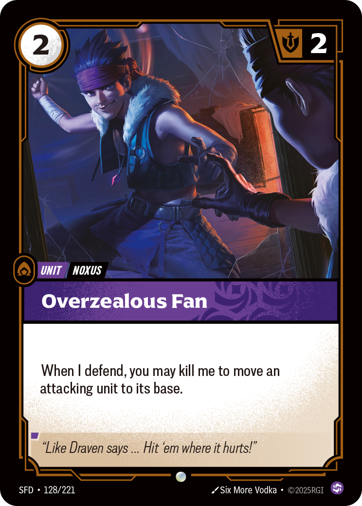 Overzealous Fan – SFD-128/221 – Common