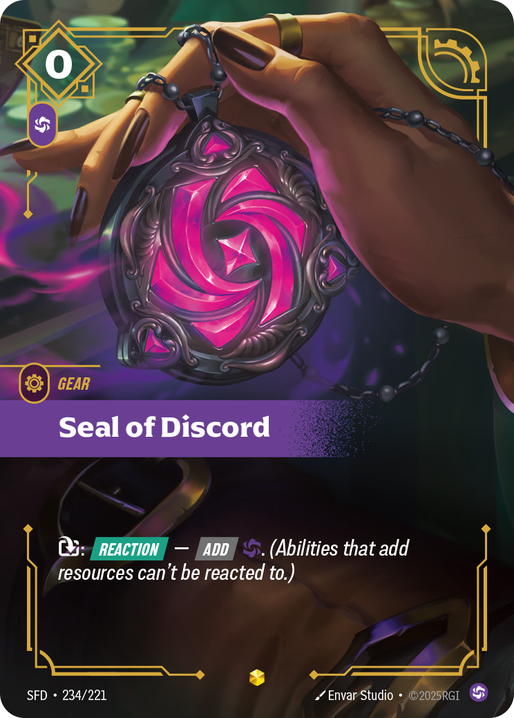 Seal of Discord – SFD-234/221 – OVN