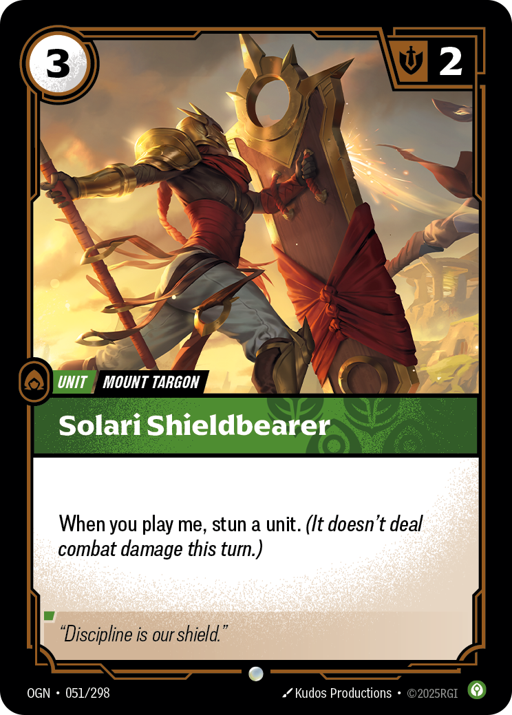 Solari Shieldbearer – OGN-051/298 – Common