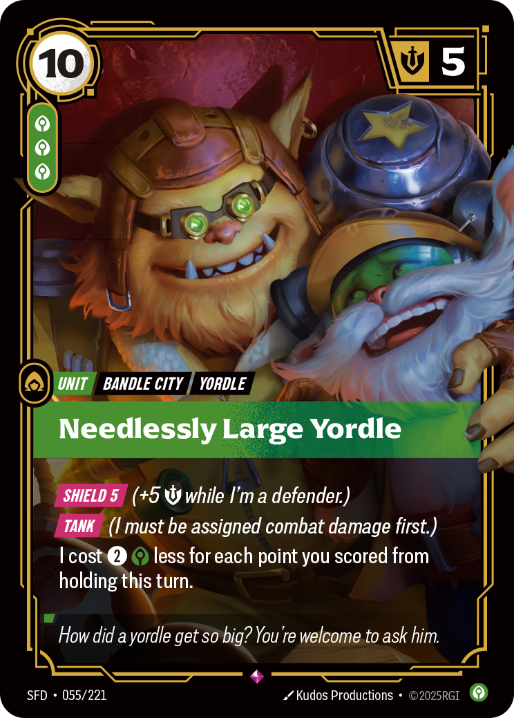 Needlessly Large Yordle – SFD-055/221 – Rare