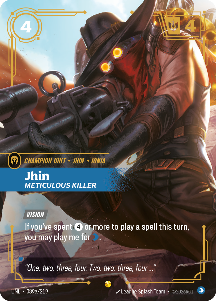 Jhin, Meticulous Killer – UNL-089a/219 – Epic