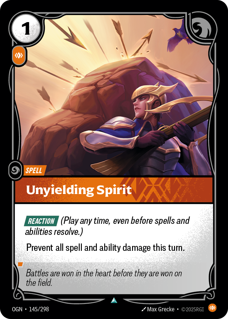 Unyielding Spirit – OGN-145/298 – Uncommon
