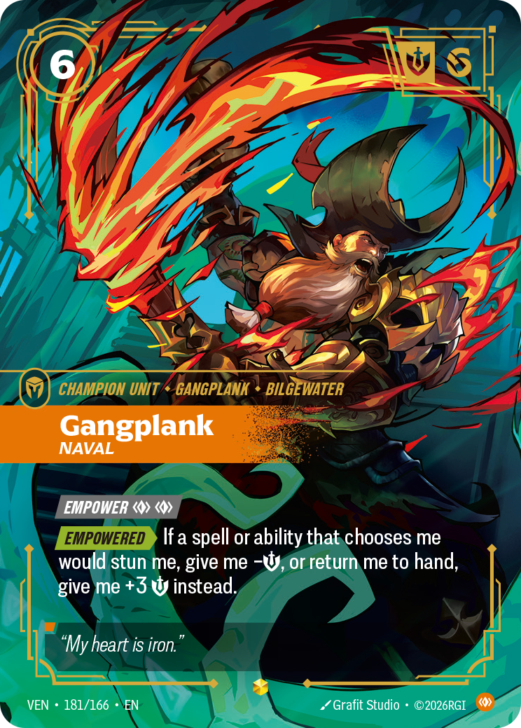 Gangplank, Naval – VEN-181/166 – Rare