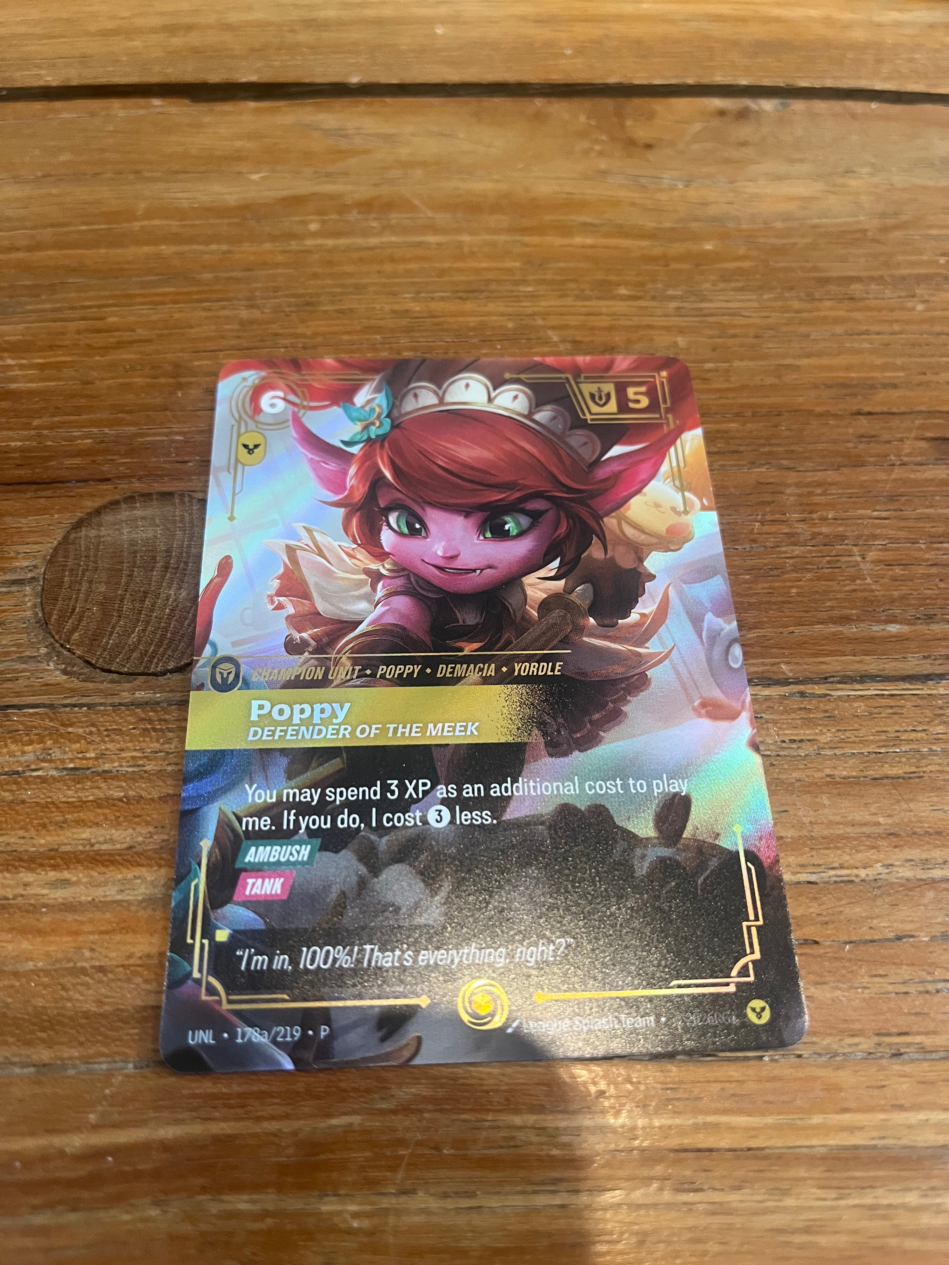 UNL-178A - Poppy, Defender of the Meek - RQ Top 64 Promo