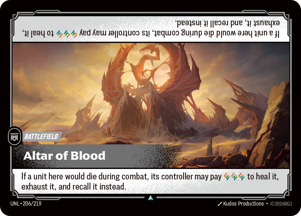 Altar of Blood – UNL-206/219 – Uncommon