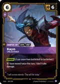 Kayn, Unleashed – OGN-189/298 – Rare