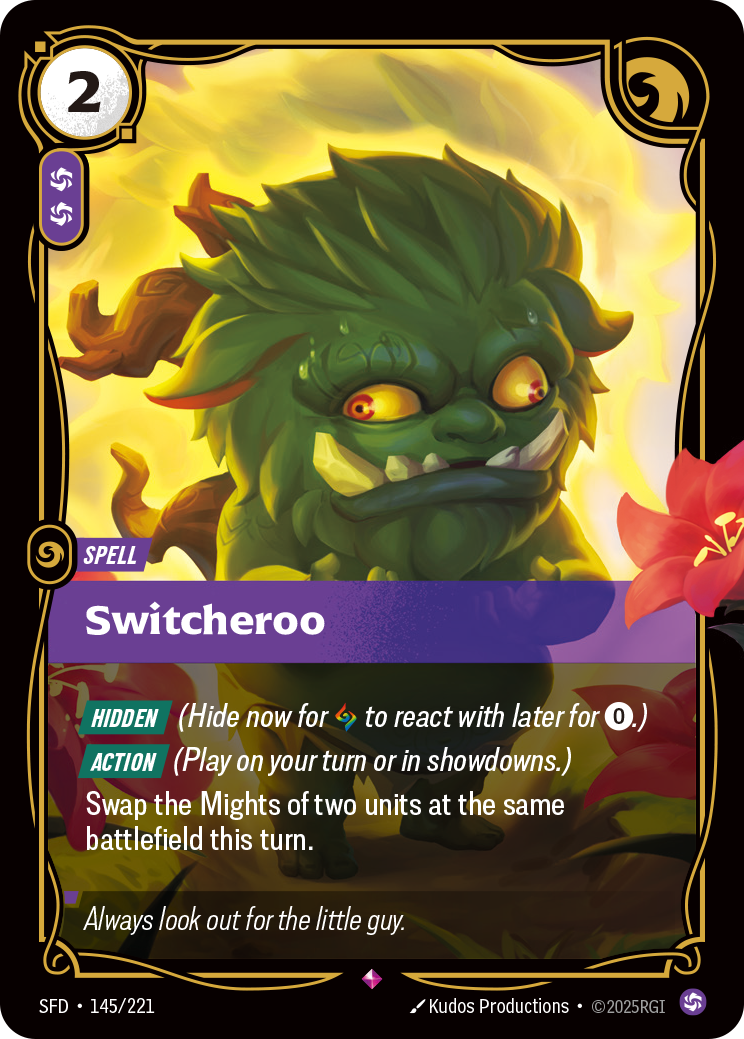 Switcheroo – SFD-145/221 – Rare
