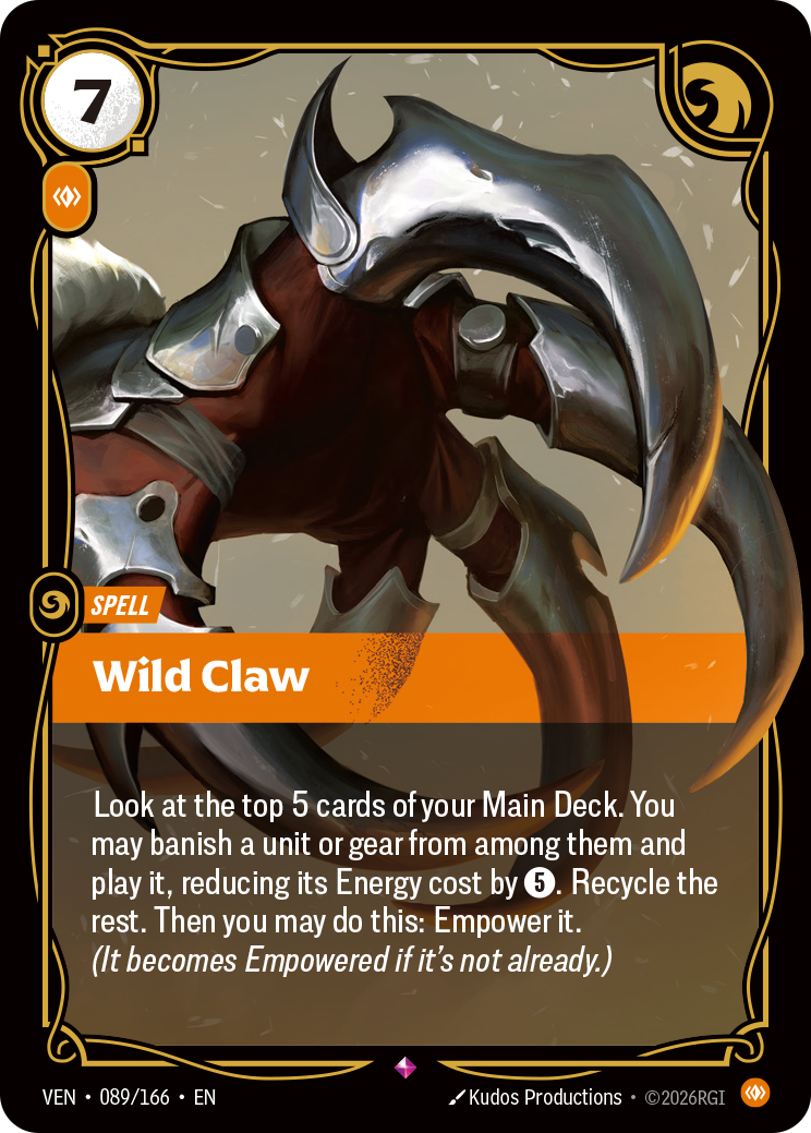 Wild Claw – VEN-089/166 – Rare
