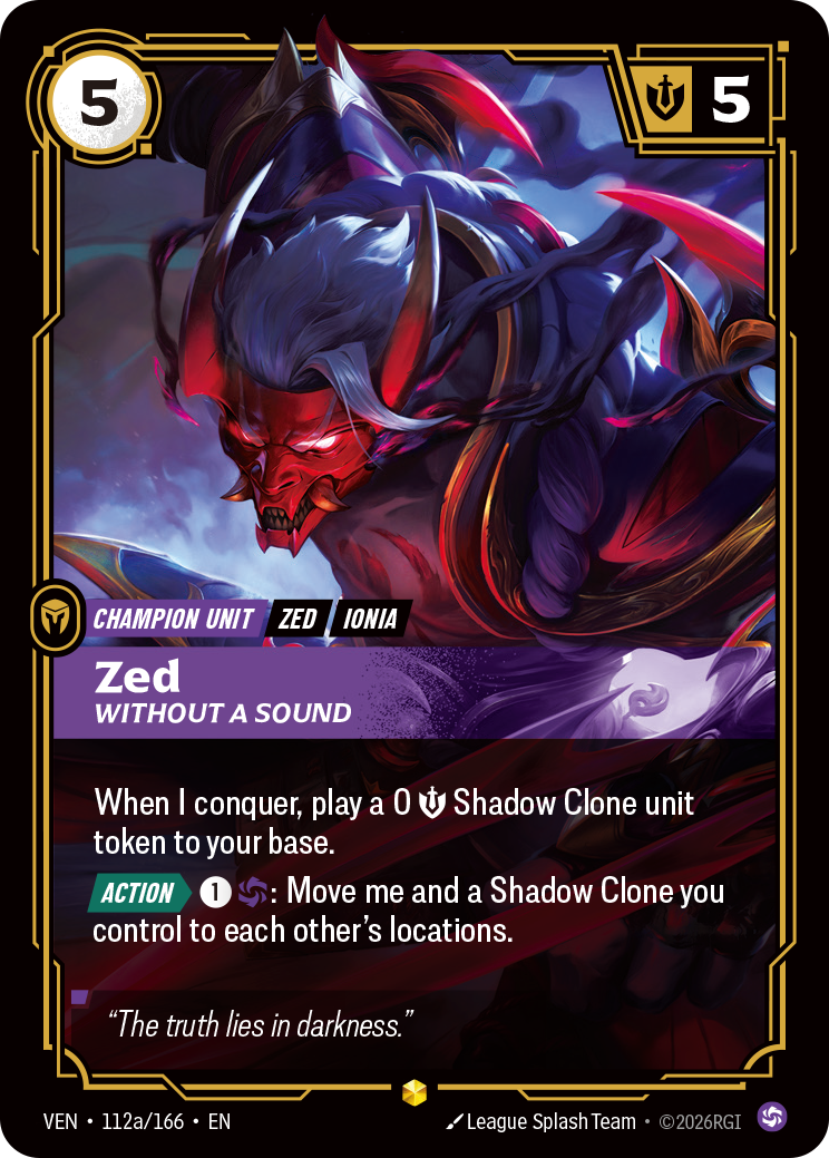 Zed, Without a Sound – VEN-112a/166 – Rare
