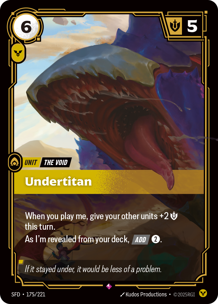 Undertitan – SFD-175/221 – Rare