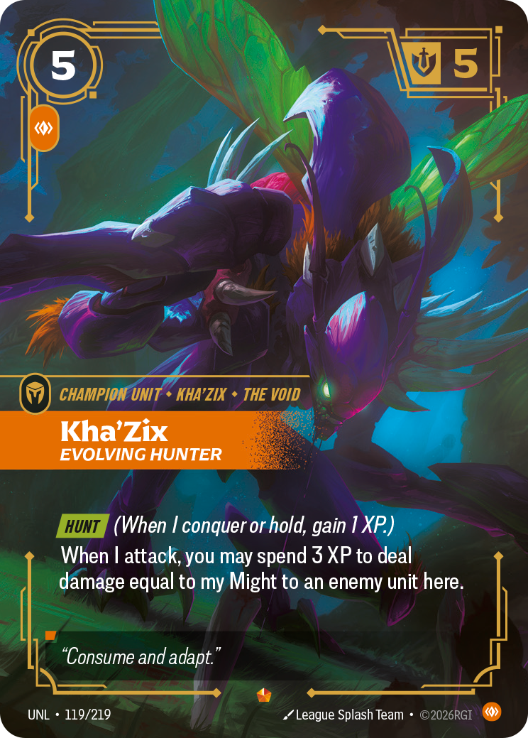 Kha'Zix, Evolving Hunter – UNL-119/219 – Epic