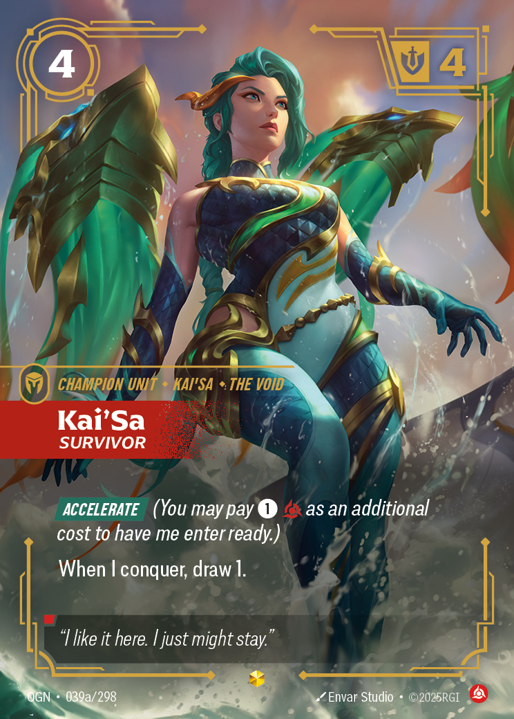 Kai'Sa, Survivor – OGN-039a/298 – Showcase