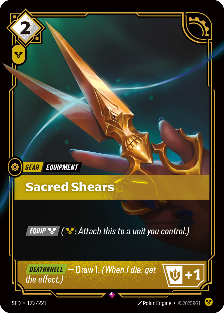 Sacred Shears – SFD-172/221 – Rare