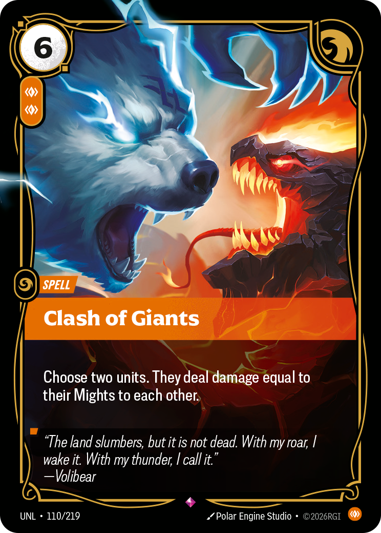 Clash of Giants – UNL-110/219 – Rare