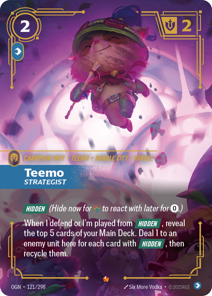 Teemo, Strategist – OGN-121/298 – Epic