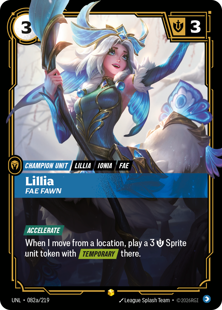Lillia, Fae Fawn – UNL-082a/219 – Rare