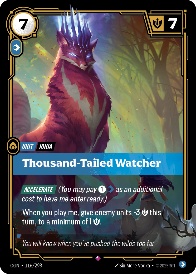 Thousand-Tailed Watcher – OGN-116/298 – Rare