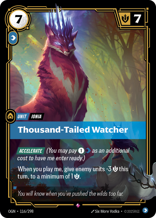 Thousand-Tailed Watcher – OGN-116/298 – Rare