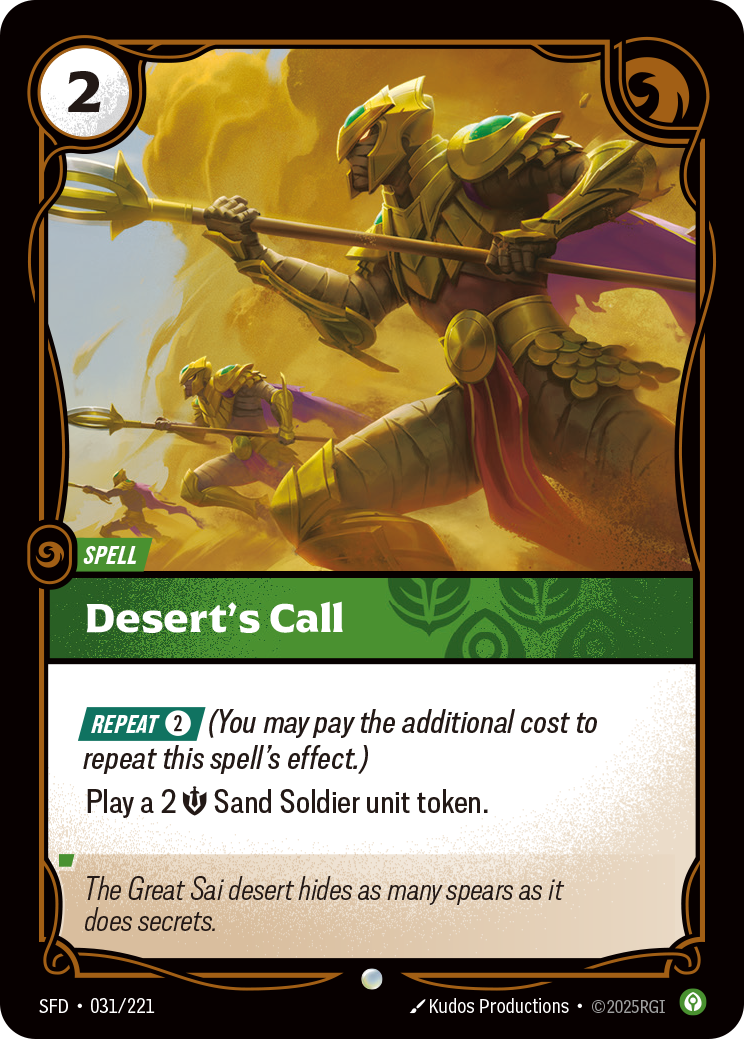 Desert's Call – SFD-031/221 – Common