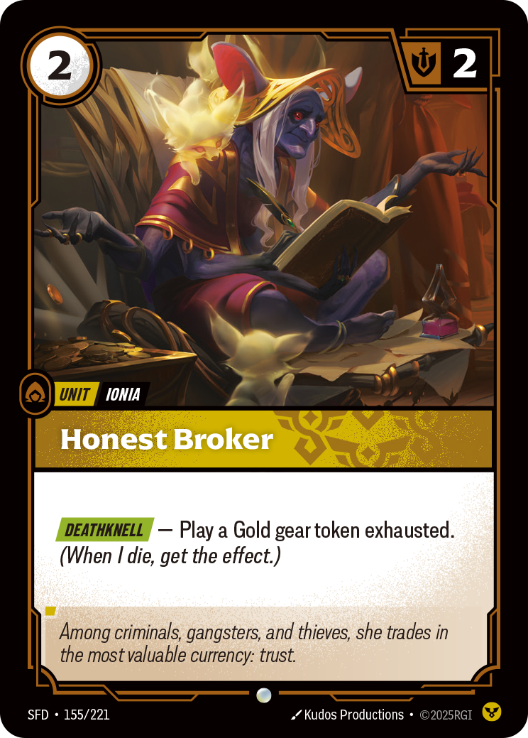 Honest Broker – SFD-155/221 – Common