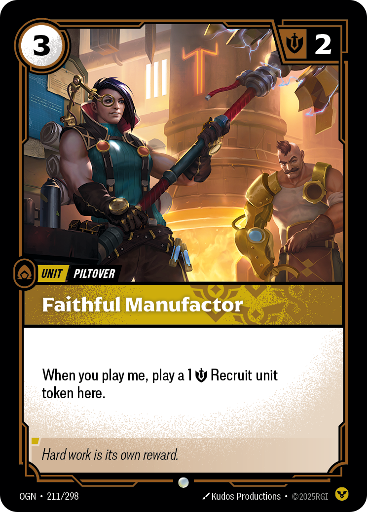 Faithful Manufactor – OGN-211/298 – Common