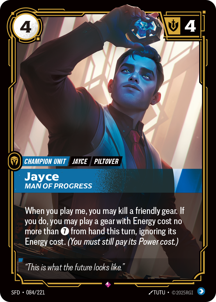 Jayce, Man of Progress – SFD-084/221 – Rare