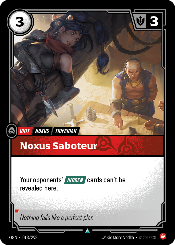 Noxus Saboteur – OGN-018/298 – Uncommon