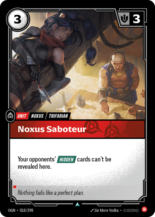 Noxus Saboteur – OGN-018/298 – Uncommon