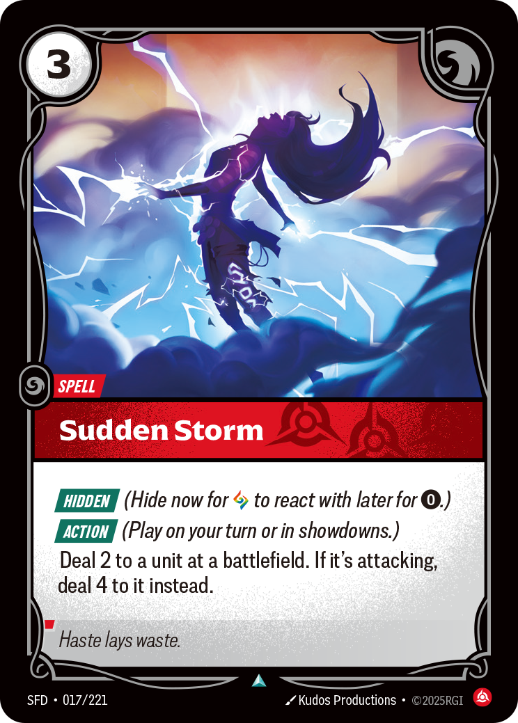 Sudden Storm – SFD-017/221 – Uncommon