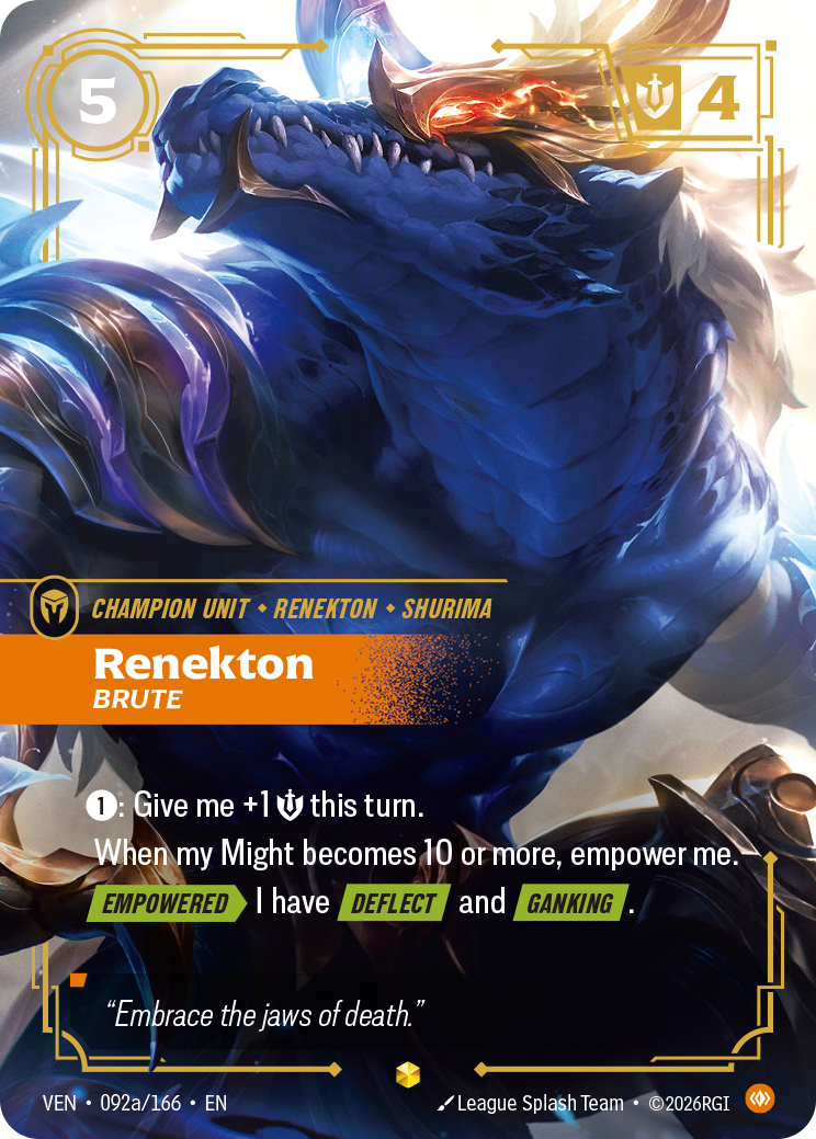 Renekton, Brute – VEN-092a/166 – Epic
