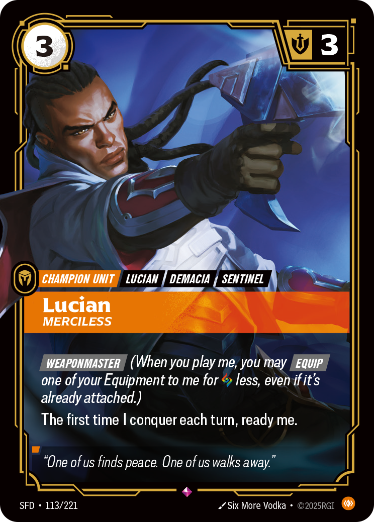 Lucian, Merciless – SFD-113/221 – Rare