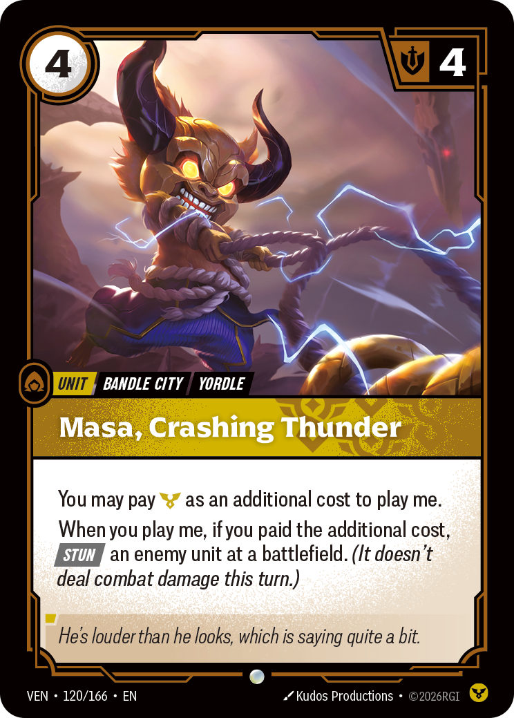 Masa, Crashing Thunder – VEN-120/166 – Common