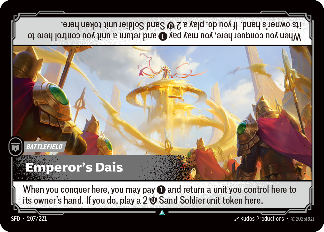 Emperor's Dais – SFD-207/221 – Uncommon