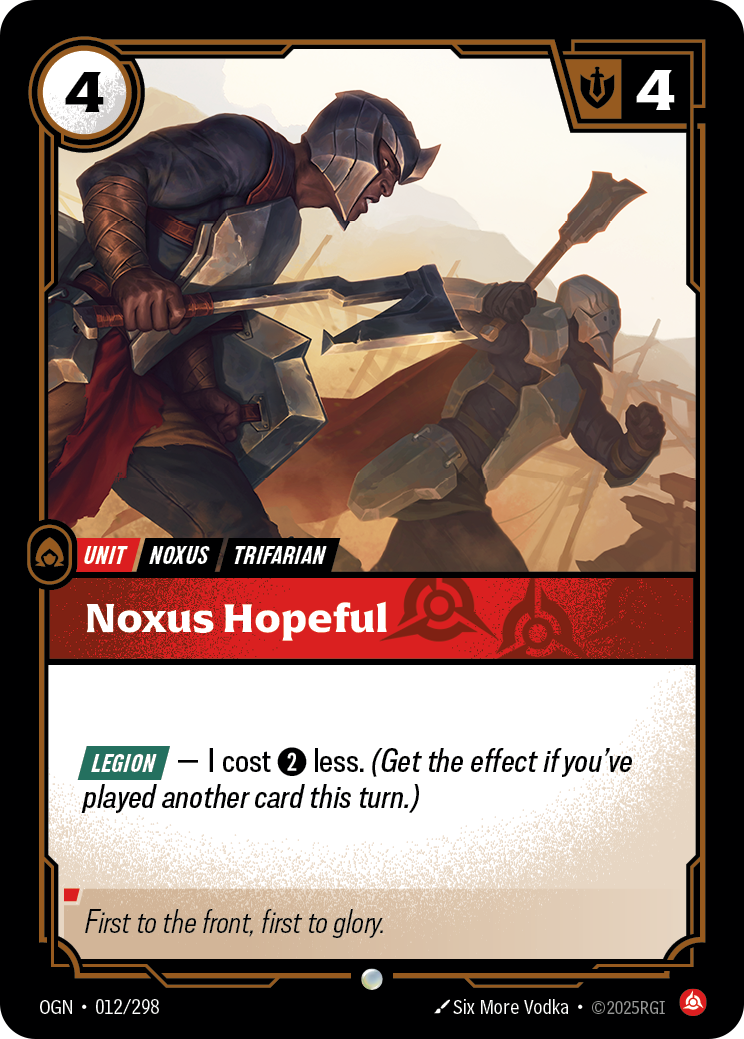 Noxus Hopeful – OGN-012/298 – Common