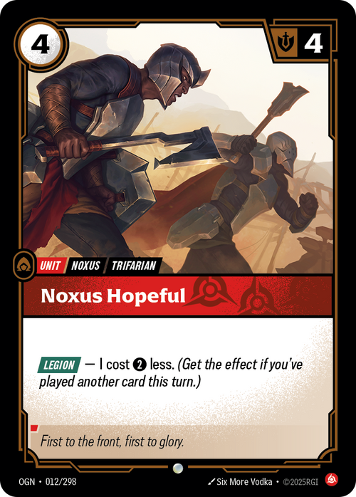 Noxus Hopeful – OGN-012/298 – Common