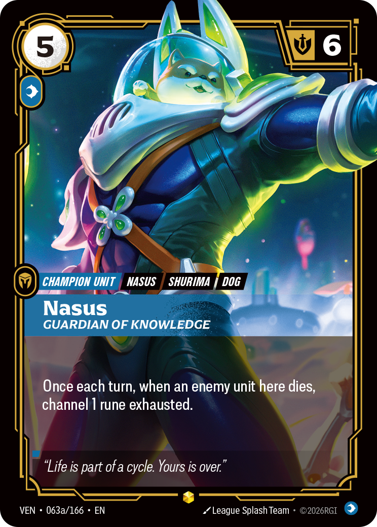 Nasus, Guardian of Knowledge – VEN-063a/166 – Rare
